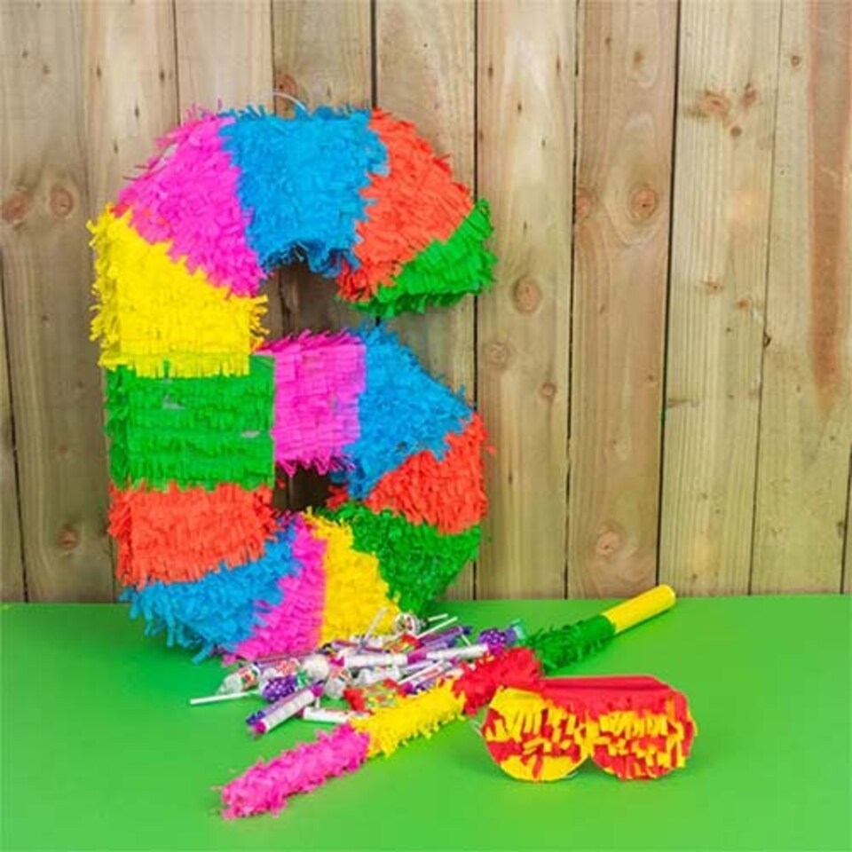 image 1 of Number 6 Standard Pinata 50cm