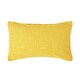 image 1 of Homescapes Nirvana Cotton Yellow Rectangular Cushion Cover - 30 x 50 cm | Yellow | Yellow | 30 x 50 cm