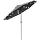 image 8 of Outsunny 2.7m Patio Garden Umbrella Outdoor Parasol Outdoor Market Table Umbrella with Tilt Crank and 24 LEDs Lights Grey