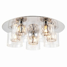 Verina 5 Light Flush Chrome, Glass, G9