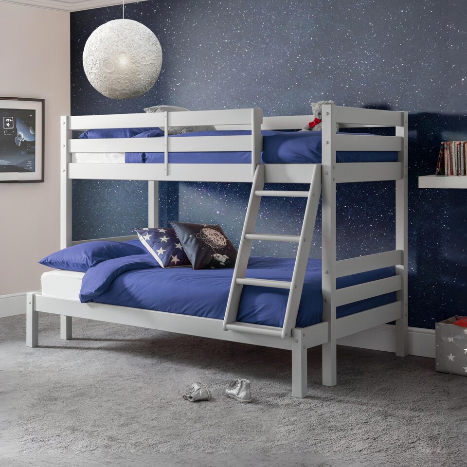 image 1 of Merlin 90cm Single Grey Triple Sleeper Bunk Bed
