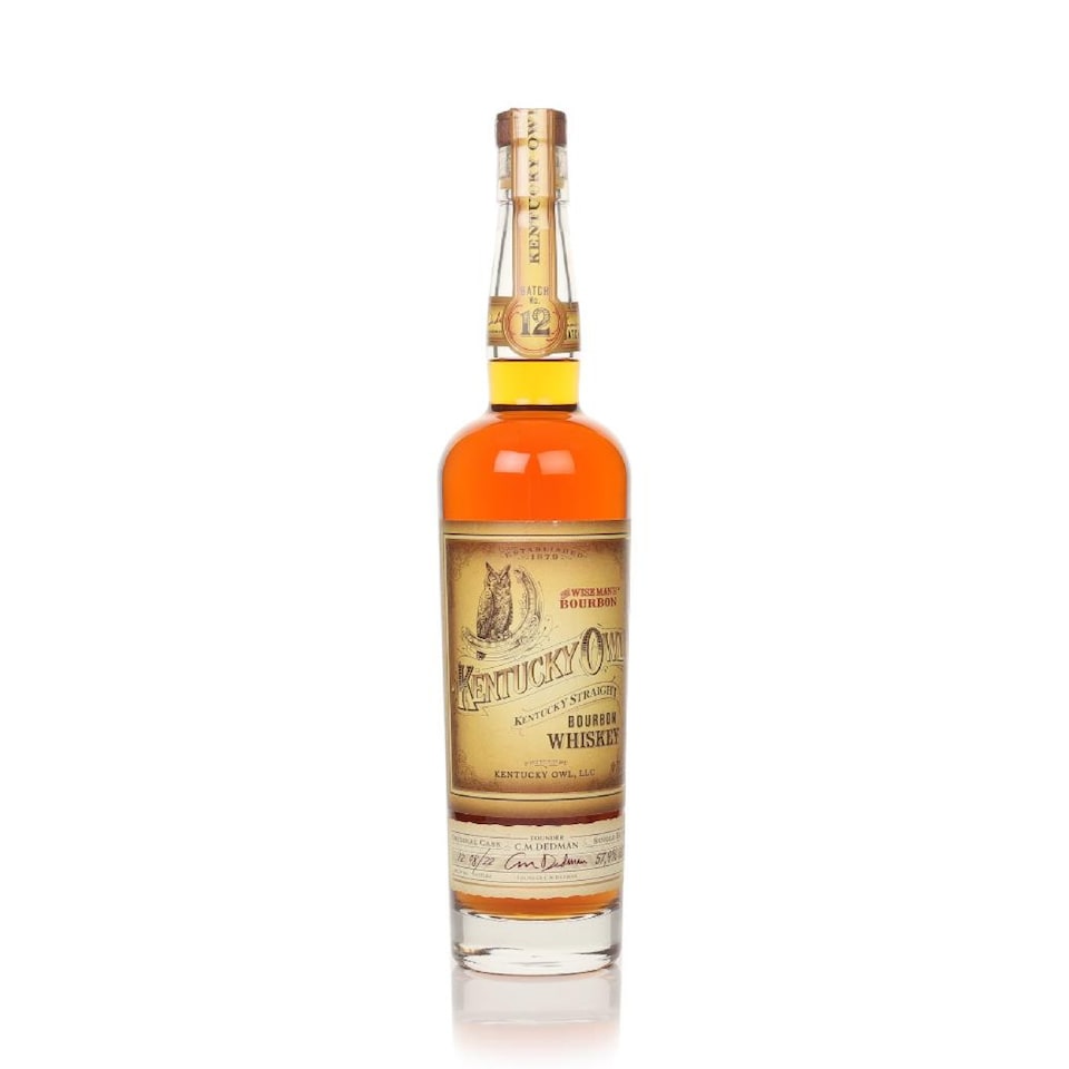 image 1 of Kentucky Owl - Batch #12 Kentucky Straight Bourbon Whiskey | Multi | A pleasant rush of warm spice runs across the tongue along with a rebust caramel & cream sensation filling all the tastebuds; pleasantly melting into hints of passion fruit and spicy citrus. | 1