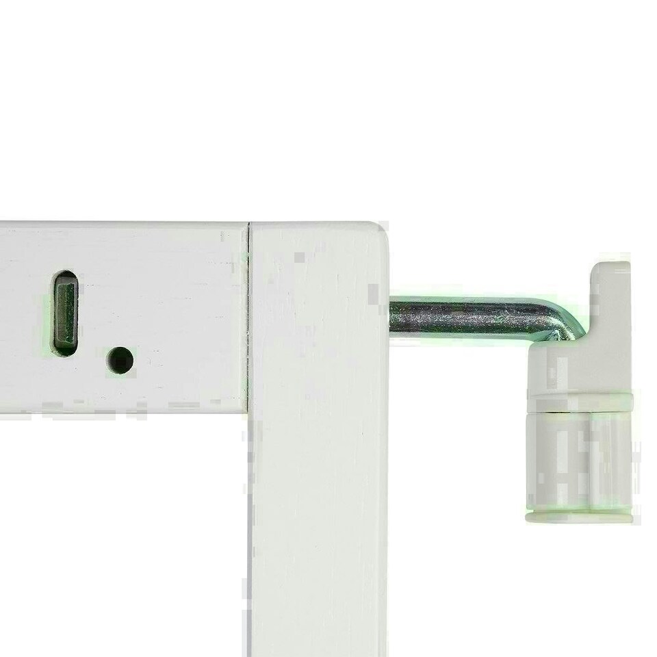 image 1 of Bettacare Chunky Wooden Screw Fit Dog Gate, 63.5cm - 105.5cm, White, Wooden Dog Gate Gate, Screw Fit Pet Stair Gate, Puppy Gate