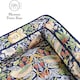 image 4 of Morris & Co Blue Strawberry Thief Dog Bed Sofa - Large Blue | L