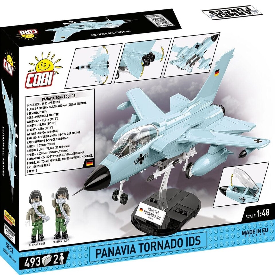 image 1 of Panavia Tornado IDS German brick plane model - COBI 5853 - 493 bricks