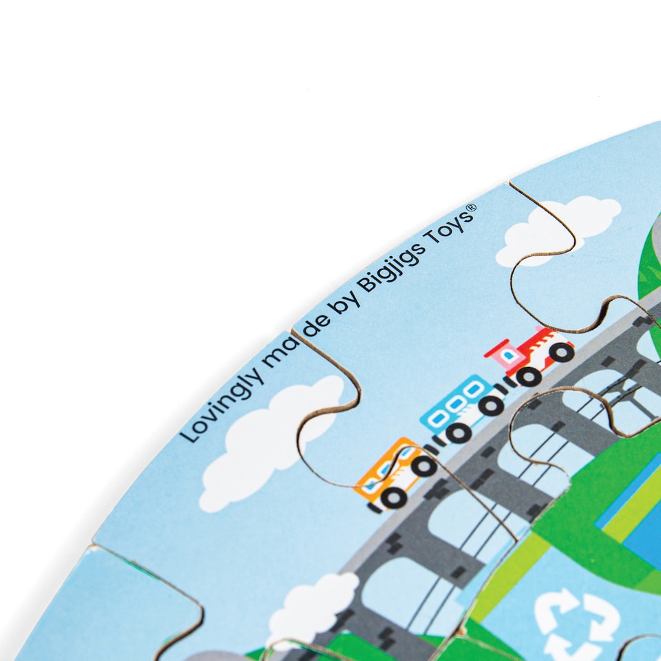 image 1 of Recycling Circular Floor Puzzle