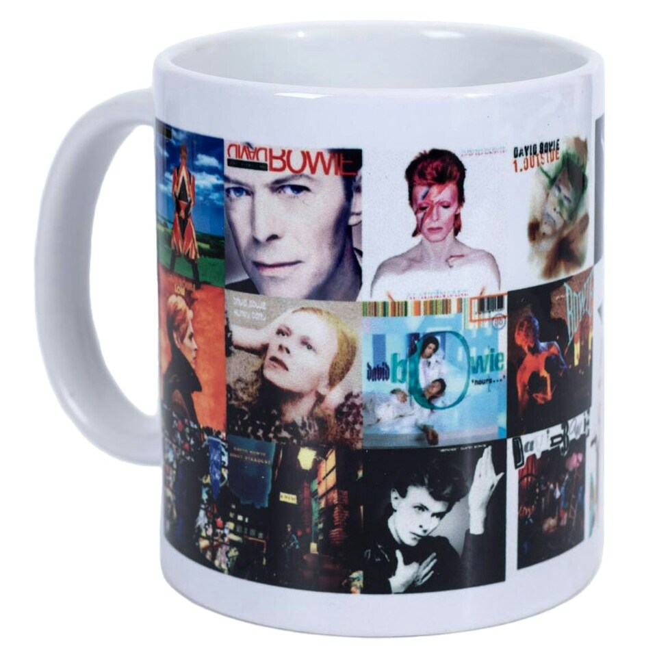 image 1 of David Bowie Album Collage 315ml Mug - Multicoloured - One Size