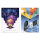 image 3 of Pack of 6 NASA Exoplanet Travel Bureau Telescopes Space Office Study Wall Art Print A4
