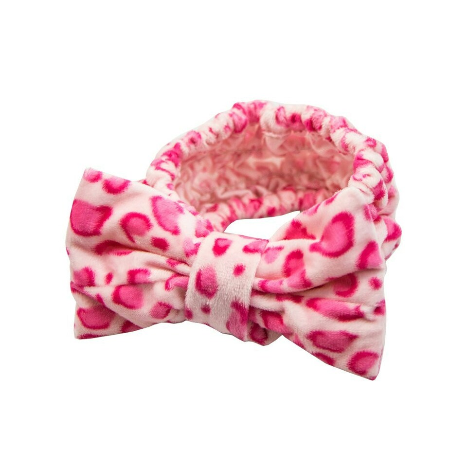 image 1 of The Vintage Cosmetic Company Lola Headband, Pink Leopard