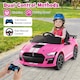 image 8 of COSTWAY Kids Car Licensed Ford Mustang Shelby GT500 Pink