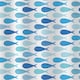 image 1 of Showerdrape Aquarium White & Blue Shower Curtain