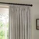 image 4 of Yard Hebden Striped Cotton Grey Pencil Pleat Curtains 117 x 137cm
