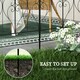 image 3 of Outsunny 5PCs Decorative Garden Fencing 32in x 10ft Metal Border Edging
