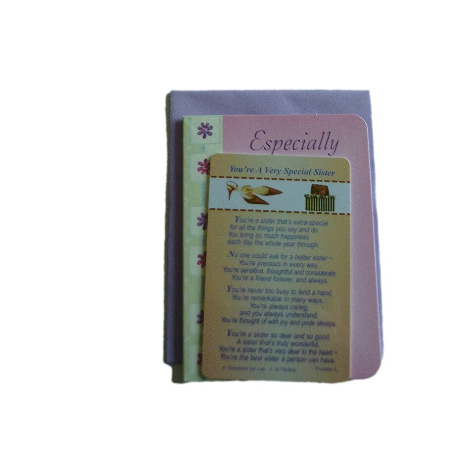 image 1 of You're A Very Special Sister Wallet Card (Sentimental Keepsake Wallet/Purse Card)