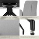 image 5 of Swivel Chair Daya - upholstered, robust fabric, 55.5 x 58 x 87 cm - Set of 6 Grey | Light Grey