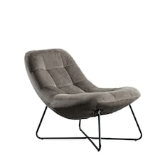 Merced Fabric Accent Chair - Dark Grey