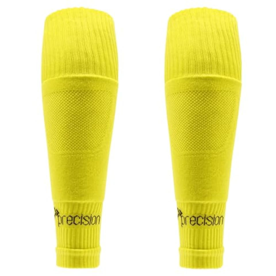 image 1 of Precision Mens Plain Pro Footless Sleeve Football Socks, Yellow, 7-12 UK