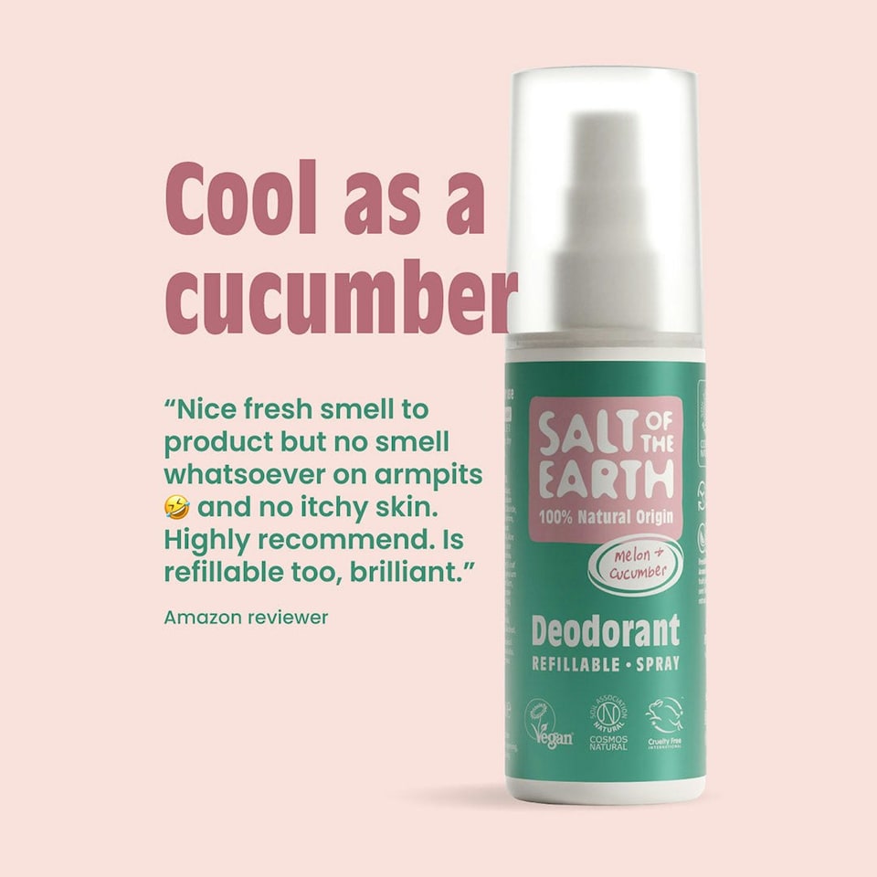 image 1 of Melon & Cucumber Natural Deodorant Spray 100ML