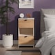 image 1 of Norway 2 Drawer Open Bedside in Gold Craft Oak & Kashmir (Ready Assembled) | Brown | Gold Craft Oak & Kashmir