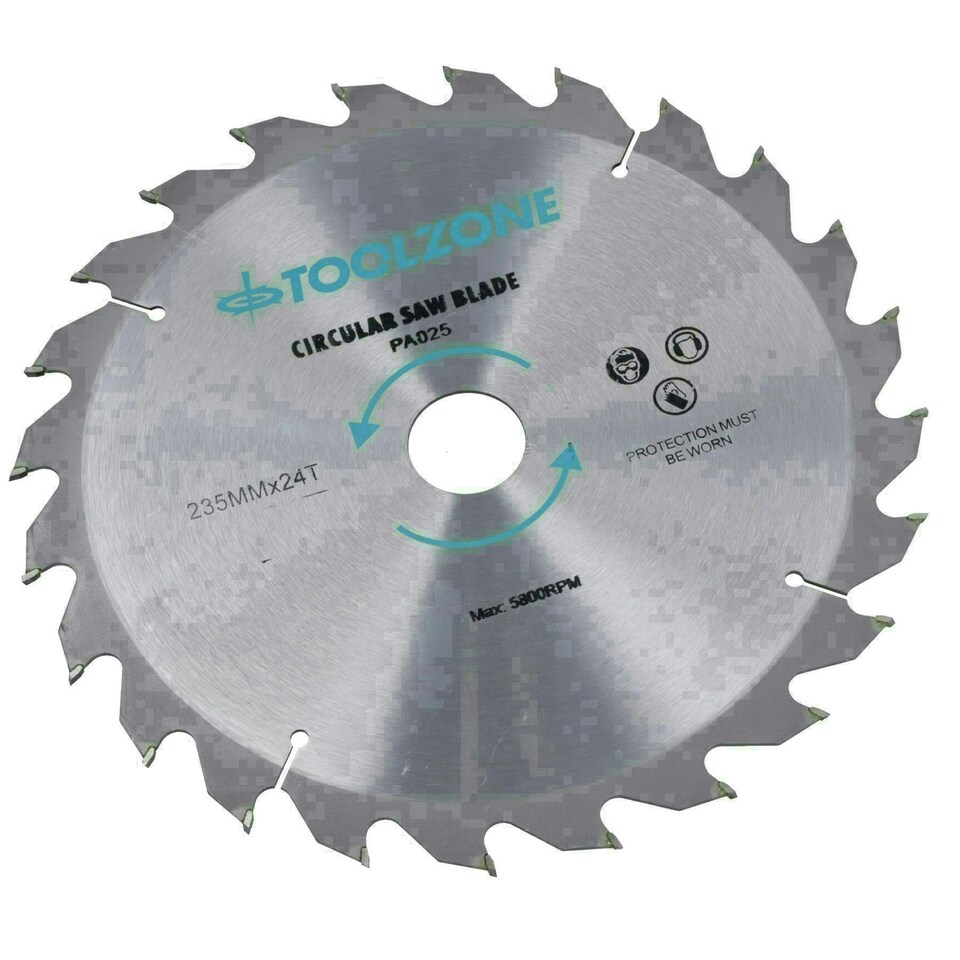 image 1 of 3pc 235mm TCT circular saw blades 24 / 40 and 48 teeth INC adapter rings TE518
