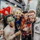 image 4 of 12pcs Novelty Glitter Christmas Glasses Eyewear Christmas Party Props Stocking Fillers Assorted Any 12 Frames