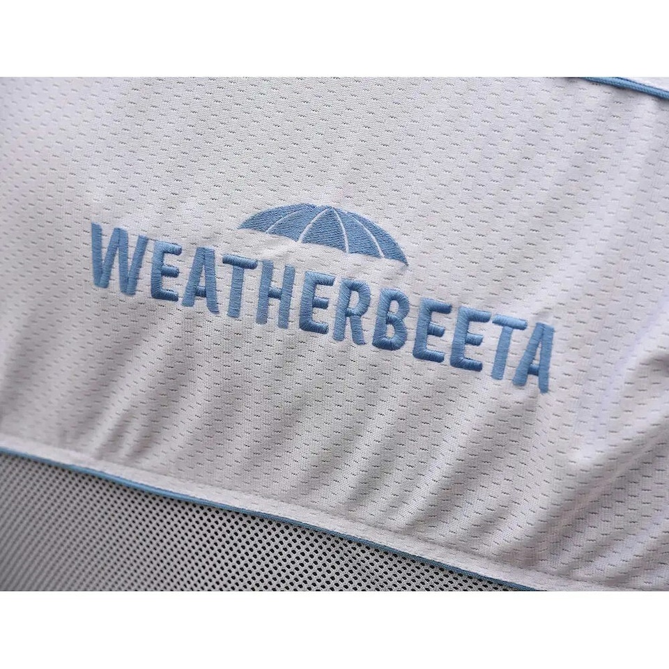 image 1 of Weatherbeeta Air-Tec Standard-Neck Horse Cooler Rug - White/Blue - 6´ 0"
