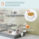 image 5 of PawHut 3-Tier Hamster Cage, Gerbil Cage for Dwarf Hamsters, 45 x 30 x 45 cm | Grey