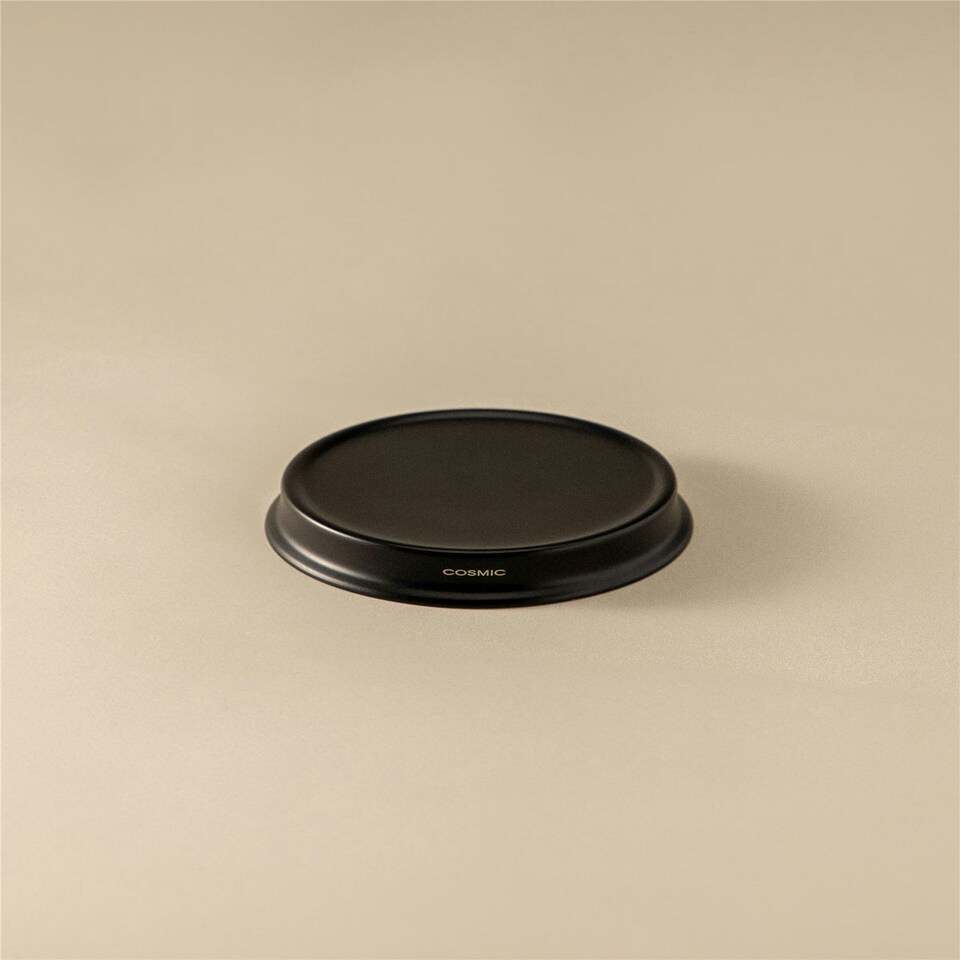 image 1 of Cosmic Soap Dish Holder with Durable Stainless Steel for Bathroom, Matt Black