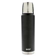Swiss Peak Elite Copper Vacuum Insulation 1L Flask - Black - One Size