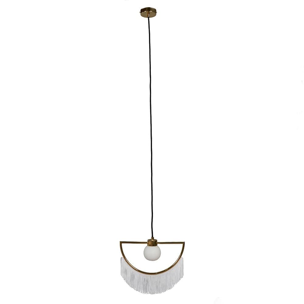ValueLights Jupiter Polished Brass Ceiling Light Pendant in Metallics