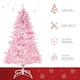image 3 of HOMCOM 5FT Artificial Christmas Tree w/ Automatic Open for Home Party Pink