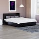 image 2 of Vida Designs Lisbon 5ft King Size Ottoman Bed Storage Faux Leather, Black, 150 x 200cm