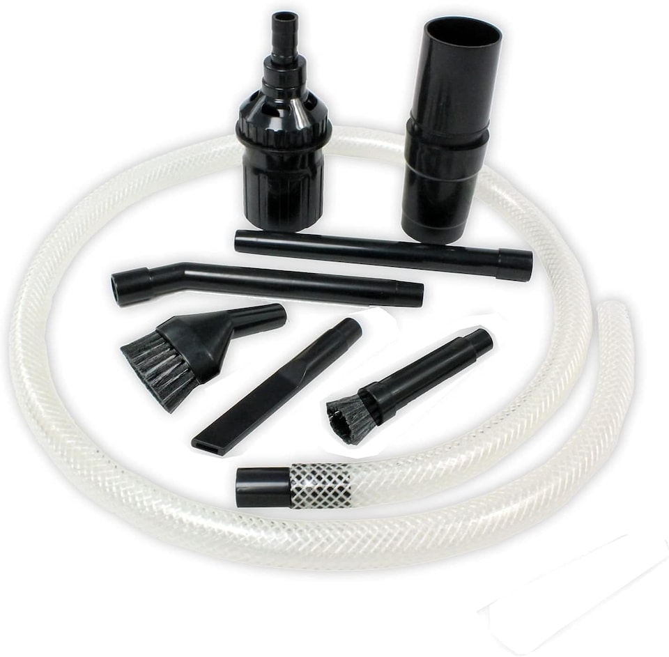 image 1 of SPARES2GO Complete Micro Tool Kit Mini Attachments Set Compatible with Shark Vacuum Cleaner 35mm PC Desk Car