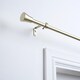image 1 of OHS Curtain Pole Extendable 16mm Metal Finnials Trumpet End Rod 70-120cm | Bronze