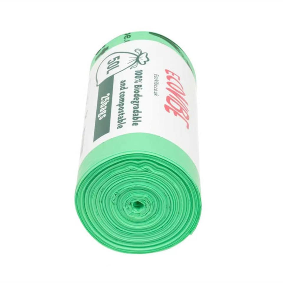 image 1 of 25 Biodegradable Bin Bags - 50 Litre