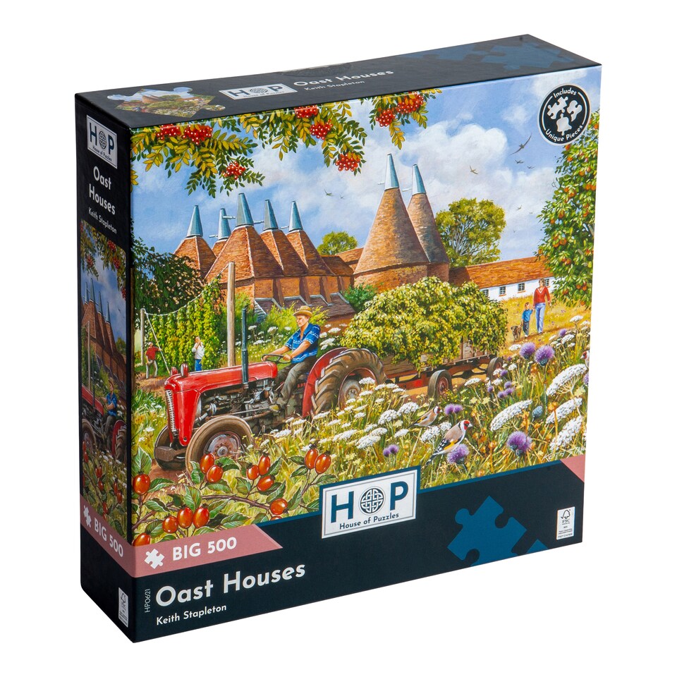 image 1 of Oast Houses BIG 500 Piece Jigsaw Puzzle