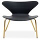 image 1 of Interiors by Premier Dining Chair with Black Seat, Space-Saving Dining Accent Chair, Easy to Clean Bedroom Chair