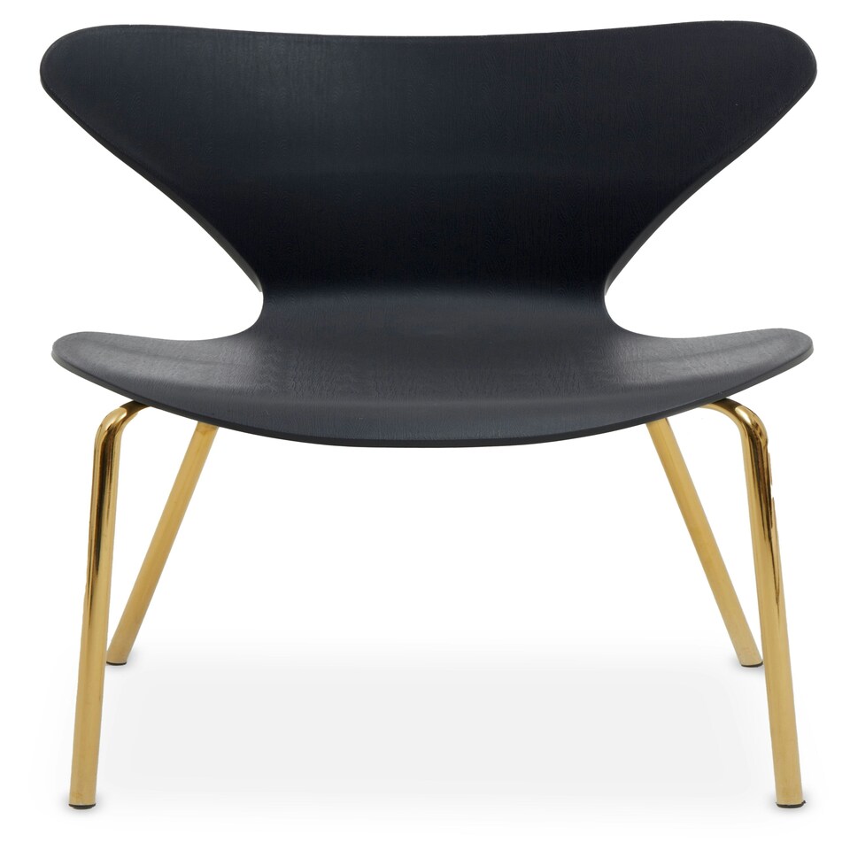 image 1 of Interiors by Premier Dining Chair with Black Seat, Space-Saving Dining Accent Chair, Easy to Clean Bedroom Chair
