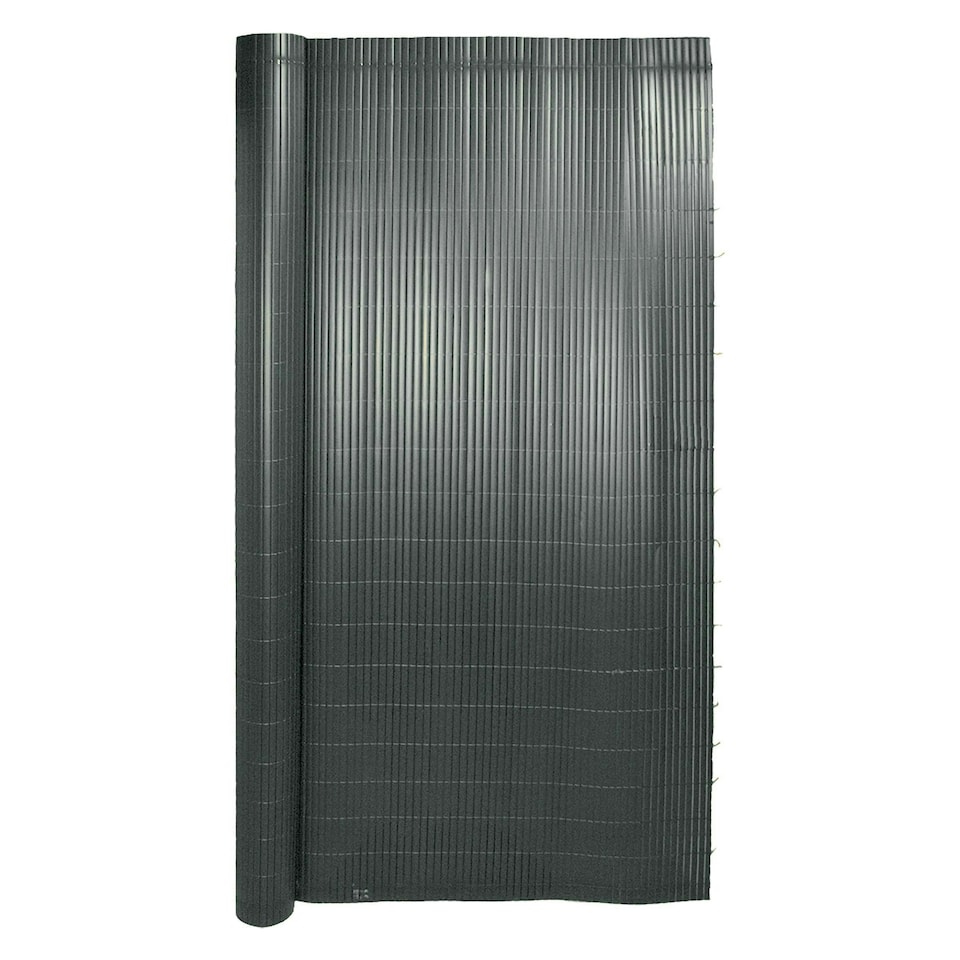 image 1 of Primrose Artificial Grey Bamboo Cane Garden Privacy Screening Roll 4m x 1m