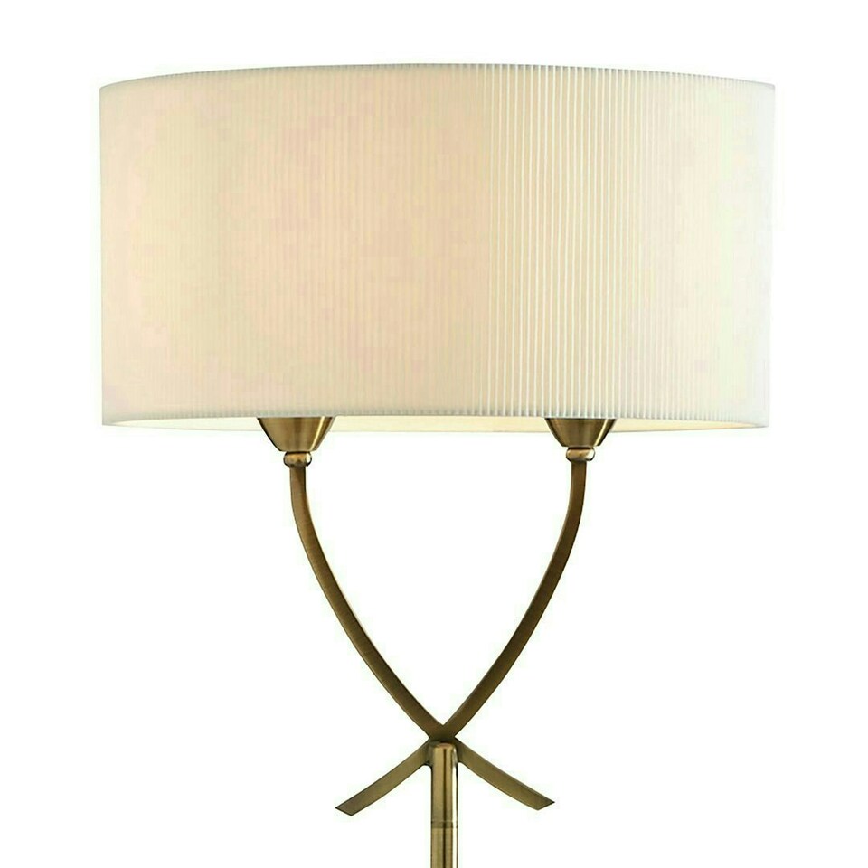 image 1 of Justina Antique Brass Floor Lamp