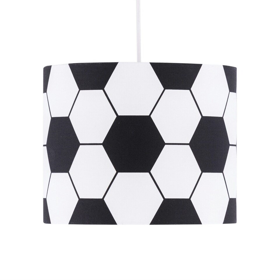 image 1 of Footie - Black and White Football Pendant Shade Black