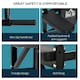 image 5 of HOMCOM Gym Rack Dip Station Wall Mounted AB Knee Leg Raise Pull Up Fitness Chin