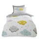 image 1 of VELVETIO Happy Clouds Duvet Cover Set Easy Care Kids Bedding Coverlet Multi | Single