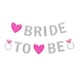 image 1 of Amscan Hen Party Glitter Bride To Be Banner - Silver/Pink - 3.65m