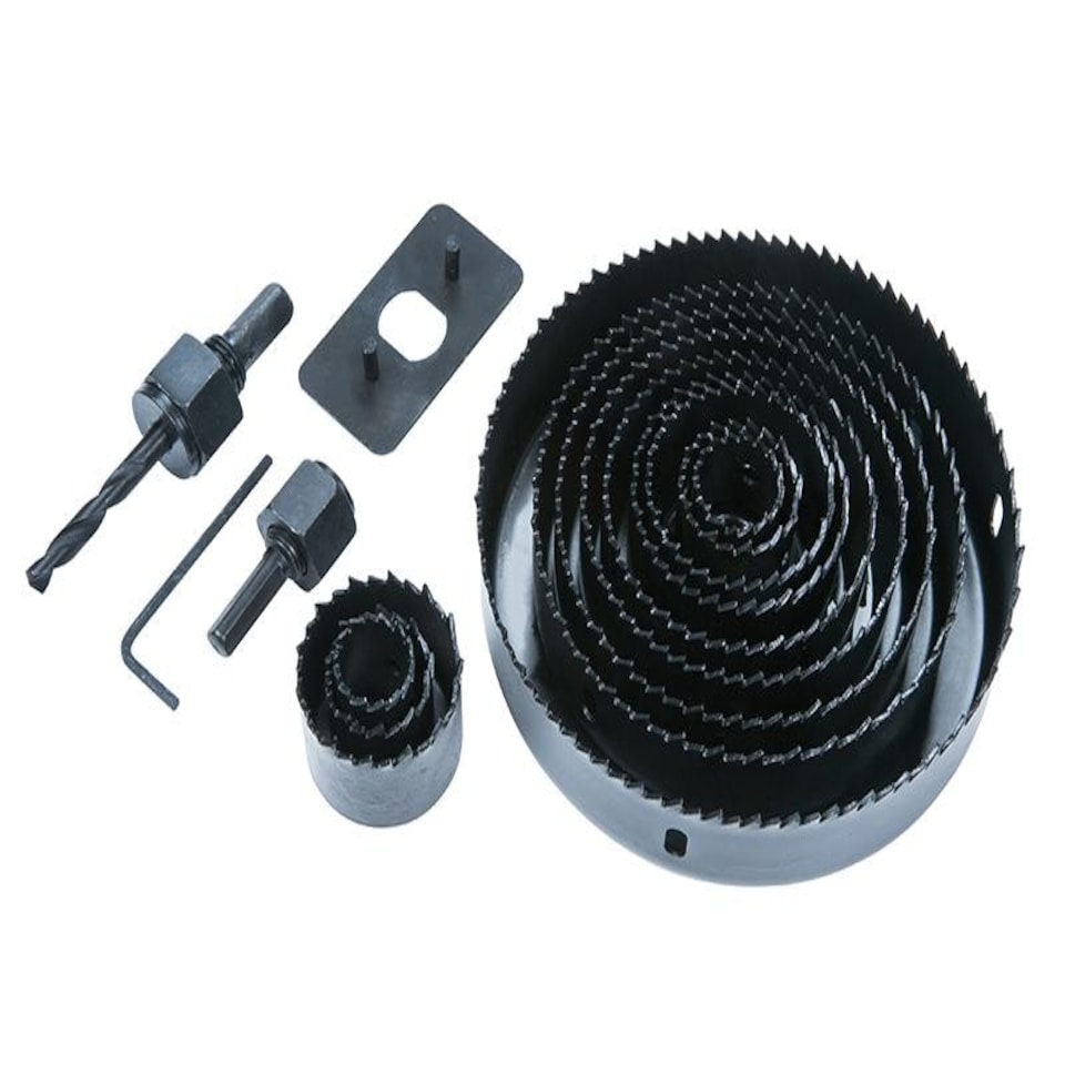 Bluespot Tools Multi Holesaw Set 16 Piece 19-127Mm