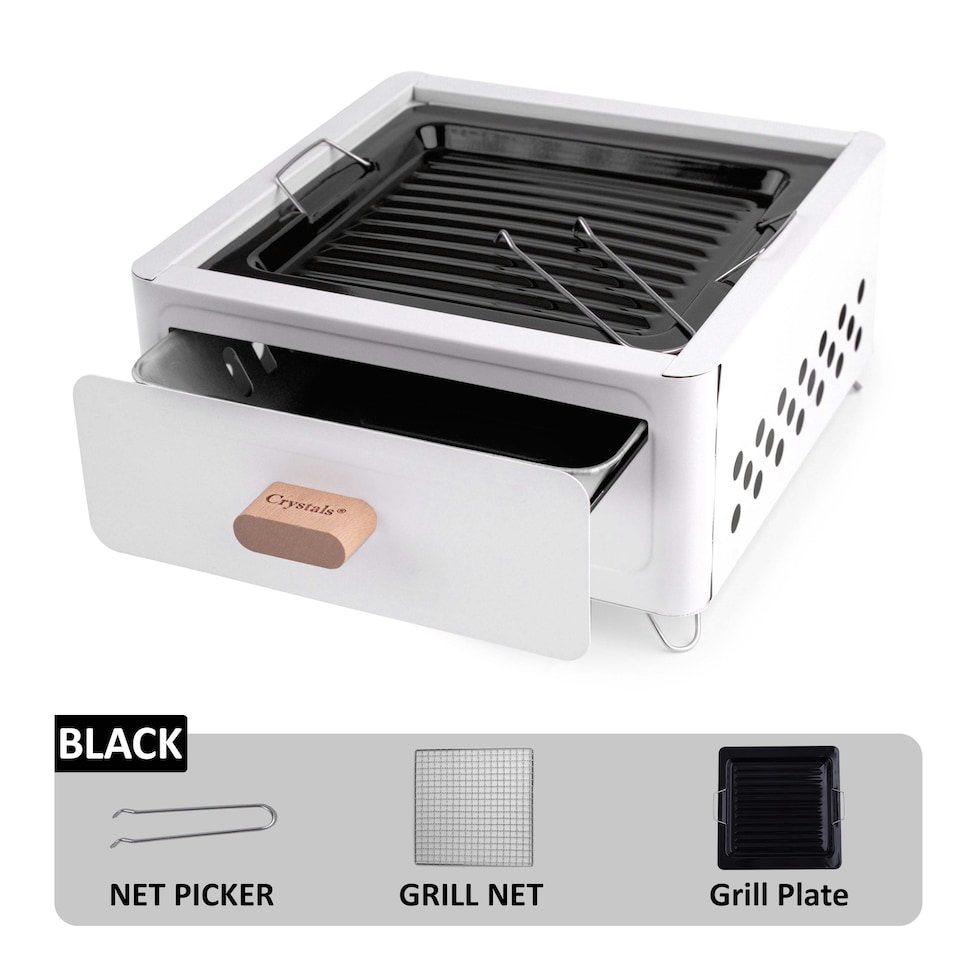 image 1 of TABLETOP BBQ FOLDING CHARCOAL BARBECUE GRILL PORTABLE TRAVEL OUTDOOR PICNIC