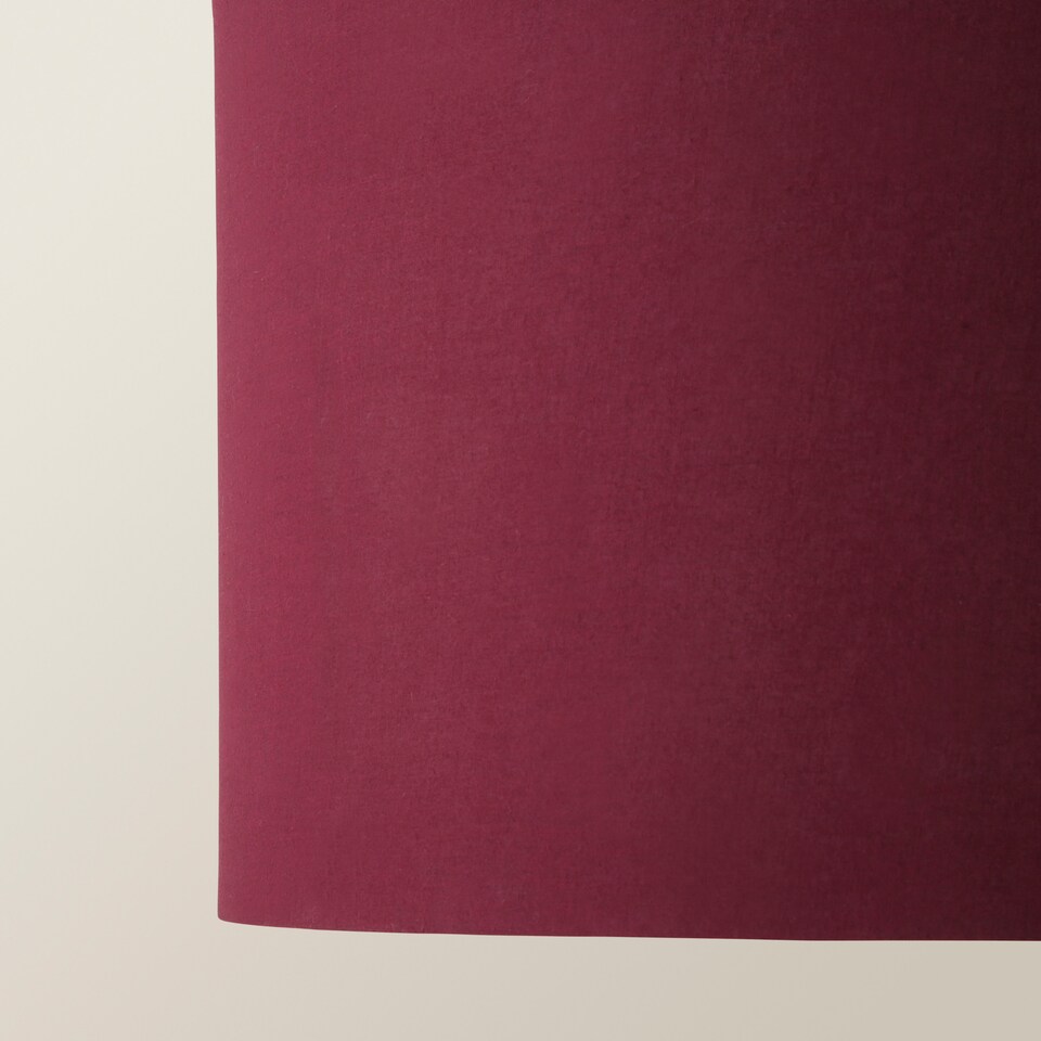 image 1 of ValueLights Reni Plum Fabric Drum Ceiling Shade (D)45cm