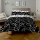 image 1 of Copenhagen Home Pablo Monochrome Reversible Duvet Cover and Pillowcase Set - King Size