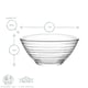 image 3 of LAV Derin Glass Serving Bowls - 7cm - Clear - Pack of 6 Clear