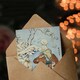 image 3 of Katsushika Hokusai Art Card Horseman Traveler In Snow Vintage Japanese